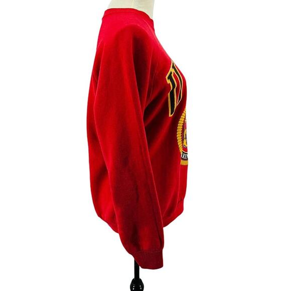 Vintage 90s usmc Sweatshirt Semper Fidelis Military Size Large Pullover - Picture 2 of 8